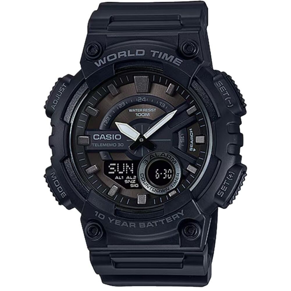 Casio Men’s Stealth Black Analog-Digital Watch - AEQ-110W-1BV